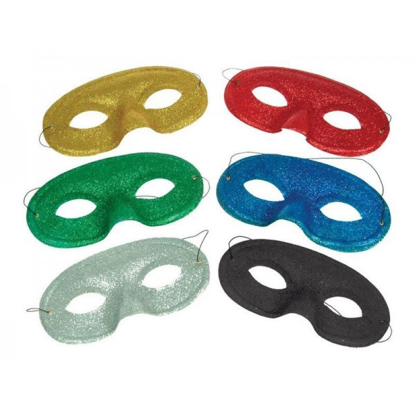 Αποκριάτικη Μάσκα Ματιών με Στρας (6 χρώματα)